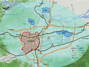 洛陽市近期建設規(guī)劃-近期主要對外交通網絡圖